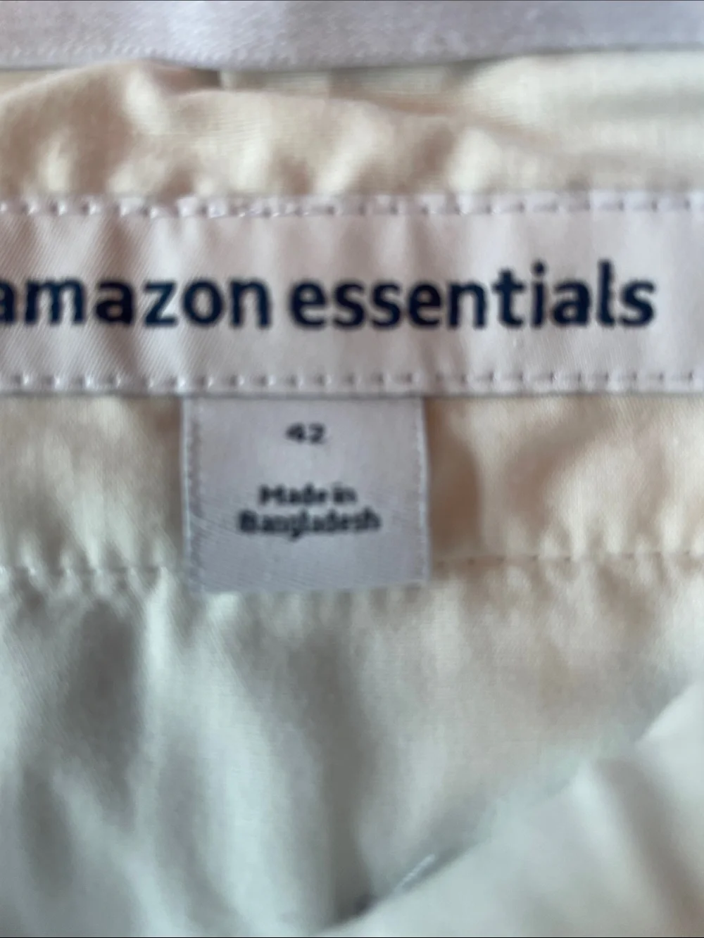 Men's White Stretch Casual Shorts 42